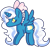 Size: 331x313 | Tagged: safe, artist:alienqween, oc, oc:fleurbelle, alicorn, pony, adorabelle, alicorn oc, bow, chibi, cute, female, hair bow, horn, mare, simple background, solo, transparent background, wingding eyes, wings, yellow eyes