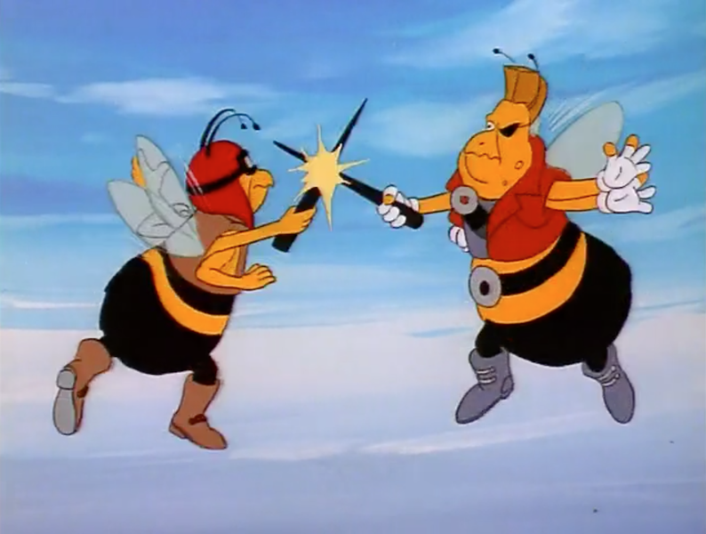 #2383955 - safe, screencap, pointer (g1), sting (g1), bee, insect ...