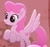 Size: 390x369 | Tagged: safe, screencap, candy breeze, pegasus, pony, g4, my little pony: rainbow roadtrip, background pony, cropped, dot cutie mark, female, flying, mare, offscreen character, solo focus