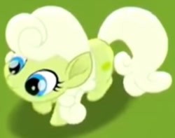 Size: 295x232 | Tagged: safe, screencap, lime sherbet, earth pony, pony, g4, my little pony: rainbow roadtrip, background pony, cropped, dot cutie mark, female, green pony, high angle, mare, overhead view, solo, walking