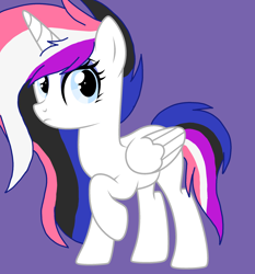Size: 2092x2248 | Tagged: safe, artist:circuspaparazzi5678, oc, oc only, alicorn, pony, base used, genderfluid, genderfluid pride flag, gift art, high res, makeup, pride, pride flag, solo