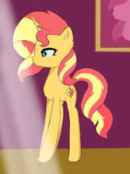Size: 1080x1440 | Tagged: safe, artist:pink flame, sunset shimmer, pony, unicorn, g4, female, mare