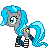 Size: 50x50 | Tagged: safe, artist:fim-adopts, oc, oc only, pony, unicorn, animated, clothes, gif, horn, simple background, smiling, socks, solo, striped socks, transparent background, unicorn oc, walking