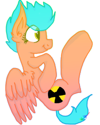Size: 800x1000 | Tagged: safe, artist:skele-sans, oc, oc only, oc:nuclear gamma, pegasus, pony, pegasus oc, simple background, solo, transparent background, wings