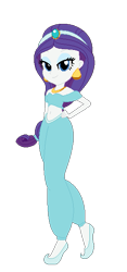 Size: 287x615 | Tagged: safe, artist:allegro15, artist:selenaede, rarity, human, equestria girls, g4, aladdin, alternate hairstyle, base used, clothes, crossover, crown, disney, disney princess, ear piercing, earring, jasmine, jewelry, necklace, piercing, ponytail, princess jasmine, regalia, shoes, simple background, transparent background