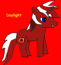 Size: 527x558 | Tagged: safe, artist:jezzarat, oc, oc only, oc:daylight, pony, unicorn, horn, solo, unicorn oc