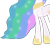 Size: 1203x1080 | Tagged: safe, artist:徐詩珮, princess celestia, alicorn, pony, g4, base used, concave belly, female, mare, simple background, slender, solo, thin, transparent background