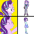 Size: 1280x1280 | Tagged: safe, artist:lifes-remedy, artist:osipush, edit, starlight glimmer, pony, unicorn, equestria girls, equestria girls specials, g4, my little pony equestria girls: mirror magic, ^^, eyes closed, hotline bling, meme, simple background, transparent background