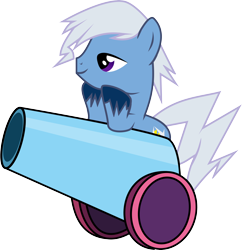 Size: 4774x4924 | Tagged: safe, artist:nero-narmeril, oc, oc only, oc:thunder jolt, pony, absurd resolution, male, party cannon, simple background, solo, stallion, transparent background
