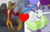 Size: 1022x654 | Tagged: safe, edit, edited screencap, screencap, capper dapperpaws, opalescence, abyssinian, cat, anthro, camping must-haves, equestria girls, g4, my little pony equestria girls: better together, my little pony: the movie, chest fluff, cropped, female, male, op is a slowpoke, pillow, ship:opalcapper, shipping, shipping domino, straight