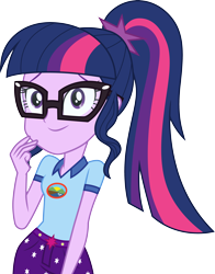 Size: 3000x3820 | Tagged: safe, artist:cloudy glow, sci-twi, twilight sparkle, equestria girls, g4, my little pony equestria girls: legend of everfree, camp everfree outfits, female, high res, simple background, solo, transparent background, vector