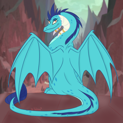 Size: 2048x2048 | Tagged: safe, artist:lunathemoongod, princess ember, dragon, g4, dragonlord, female, high res, older ember, solo