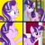 Size: 1280x1280 | Tagged: safe, edit, edited screencap, screencap, starlight glimmer, pony, unicorn, a matter of principals, g4, harvesting memories, my little pony: friendship is forever, my little pony: friendship is magic, female, hotline bling, mare, meme, ponified meme, starlight sparkle, twilight wig, wig