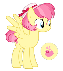 Size: 1484x1669 | Tagged: safe, artist:sandwichbuns, oc, oc only, oc:songbird, pegasus, pony, female, hat, magical lesbian spawn, mare, offspring, parent:kerfuffle, parent:torque wrench, simple background, solo, transparent background