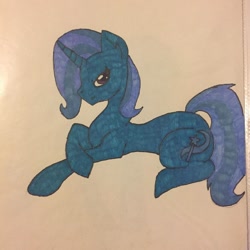 Size: 1080x1080 | Tagged: safe, artist:scarletammo1994, trixie, pony, unicorn, g4, female, solo, traditional art