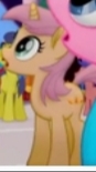 Size: 87x155 | Tagged: safe, screencap, sugar floss, sunkiss, pony, unicorn, g4, my little pony: the movie, background pony, cropped, female, in awe, looking up, mare, op i can't see shit