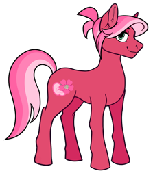 Size: 1024x1150 | Tagged: safe, artist:malphym, oc, oc only, oc:ambrosia apple, earth pony, pony, female, magical gay spawn, mare, offspring, parent:big macintosh, parent:dumbbell, simple background, solo, transparent background