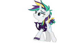 Size: 1920x1080 | Tagged: safe, edit, edited screencap, screencap, rarity, g4, alternate hairstyle, not a vector, punk, raripunk, simple background, transparent background
