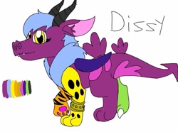 Size: 1035x772 | Tagged: artist needed, source needed, safe, oc, oc:dizzy, draconequus, draconequus oc, female, original character do not steal