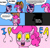 Size: 849x815 | Tagged: safe, alternate version, artist:logan jones, derpibooru exclusive, pinkie pie, twilight sparkle, alicorn, pony, comic:yakity-sax logan jones' version, g4, my little pony: friendship is magic, yakity-sax, alternate scenario, balloon, comic, confetti, cute, idea, lightbulb, pinkie being pinkie, sweat, twilight sparkle (alicorn), wingding eyes, worried, yovidaphone