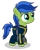 Size: 2000x2500 | Tagged: safe, artist:kitana762, oc, oc only, oc:scotch tape, earth pony, pony, fallout equestria, fallout equestria: project horizons, clothes, fanfic art, female, filly, high res, jumpsuit, pipbuck, simple background, solo, transparent background, vault suit, vector