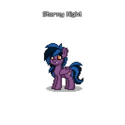 Size: 800x800 | Tagged: safe, oc, oc only, oc:stormy night, bat pony, pony, pony town, simple background, solo, transparent background