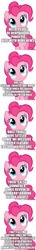 Size: 500x3495 | Tagged: safe, artist:orschmann, edit, edited screencap, screencap, pinkie pie, g4, comic, screencap comic, talking to viewer