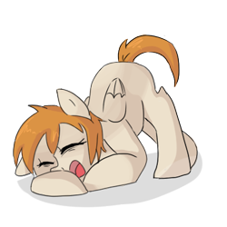 Size: 400x400 | Tagged: safe, artist:ask-pony-gerita, pegasus, pony, brandenburg, eyes closed, face down ass up, female, filly, hetalia, ponified, simple background, solo, tired, transparent background, yawn