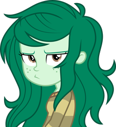 Size: 6000x6579 | Tagged: safe, artist:twilirity, wallflower blush, equestria girls, equestria girls specials, g4, my little pony equestria girls: better together, my little pony equestria girls: forgotten friendship, absurd resolution, clothes, female, freckles, pouting, simple background, solo, sweater, transparent background, unamused, vector, wallflower blush is not amused