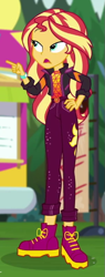 Size: 299x783 | Tagged: safe, screencap, sunset shimmer, equestria girls, equestria girls series, g4, sunset's backstage pass!, spoiler:eqg series (season 2), cropped, female, solo
