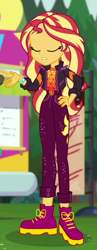 Size: 306x785 | Tagged: safe, screencap, sunset shimmer, equestria girls, equestria girls series, g4, sunset's backstage pass!, spoiler:eqg series (season 2), cropped, female, solo