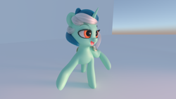 Size: 3840x2160 | Tagged: safe, artist:santiblocks, lyra heartstrings, pony, g4, 3d, female, high res, solo