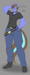 Size: 2354x5889 | Tagged: safe, artist:silentpassion, oc, oc only, oc:silent refuge, unicorn, anthro, clothes, male, solo