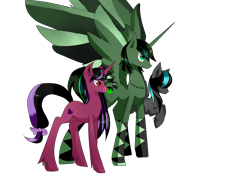 Size: 2000x1500 | Tagged: safe, artist:tomat-in-cup, oc, oc only, alicorn, pegasus, pony, unicorn, alicorn oc, flying, horn, pegasus oc, simple background, stitches, transparent background, unicorn oc, unshorn fetlocks, wings