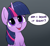 Size: 1224x1129 | Tagged: safe, artist:whiskeypanda, twilight sparkle, pony, unicorn, g4, bronybait, bust, cute, female, looking at you, mare, open mouth, simple background, solo, speech bubble, talking to viewer, twiabetes, unicorn twilight