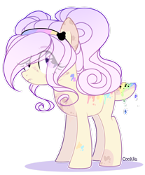 Size: 2228x2692 | Tagged: safe, artist:mint-light, oc, oc only, earth pony, pony, earth pony oc, eye clipping through hair, eyelashes, frown, high res, looking up, simple background, solo, text, transparent background