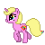 Size: 50x50 | Tagged: safe, artist:lost-our-dreams, oc, oc only, oc:rainbow heart, pony, unicorn, animated, offspring, pixel art, simple background, solo, transparent background, trotting