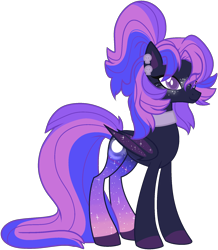 Size: 1632x1875 | Tagged: source needed, safe, artist:azrealrou, oc, oc only, bat pony, pony, simple background, solo, transparent background