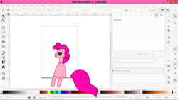 Size: 1280x720 | Tagged: safe, artist:joeydr, pinkie pie, earth pony, pony, g4, artist training grounds 2020, female, inkscape, mare, newbie artist training grounds, solo, vector