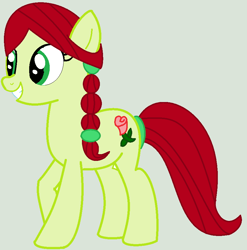 Size: 880x892 | Tagged: safe, artist:appimena, oc, oc only, oc:roseheart, earth pony, pony, solo