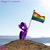 Size: 2048x2048 | Tagged: safe, artist:kiodima, oc, oc:kioshka, earth pony, pony, 3d, cinema4d, flag, high res, lgbt, pride, pride flag, pride month