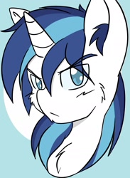 Size: 1446x1978 | Tagged: safe, artist:steelsoul, shining armor, pony, unicorn, g4, bust, cheek fluff, ear fluff, looking at you, male, stallion