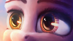 Size: 1920x1079 | Tagged: safe, artist:stdeadra, pinkie pie, earth pony, pony, g4, bust, close-up, extreme close-up, eye, female, portrait, solo, speedpaint, wrong eye color