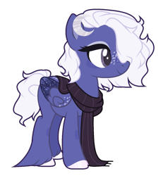 Size: 1212x1312 | Tagged: safe, artist:nightmarye, oc, oc only, oc:moonlight, pegasus, pony, clothes, female, mare, scarf, simple background, solo, transparent background