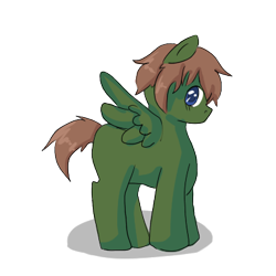 Size: 400x400 | Tagged: safe, artist:ask-pony-gerita, pegasus, pony, colt, hetalia, lithuania, male, ponified, simple background, smiling, solo, transparent background