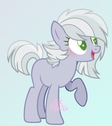 Size: 1280x1436 | Tagged: safe, artist:legendarty, oc, oc only, earth pony, pony, base used, female, mare, offspring, parent:double diamond, parent:limestone pie, parents:limediamond, solo
