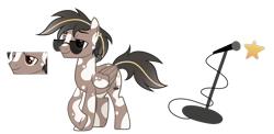 Size: 1024x498 | Tagged: safe, artist:sapphiretwinkle, oc, oc only, oc:rocky road, pegasus, pony, male, simple background, solo, stallion, sunglasses, transparent background