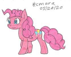 Size: 1053x844 | Tagged: safe, artist:cmara, pinkie pie, earth pony, pony, g4, female, mare, solo, traditional art