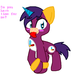 Size: 518x536 | Tagged: safe, artist:cutmantimemanpower, pony, mega man (series), mega man powered up, ponified, time man, timeman