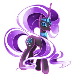 Size: 720x720 | Tagged: safe, artist:thurder2020, idw, nightmare rarity, rarity, pony, g4, female, looking at you, mare, simple background, solo, white background